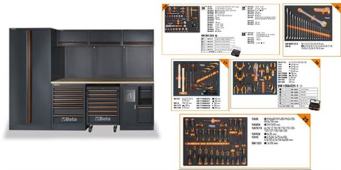 Werkplaatsinrichting Beta C45PRO Gevuld